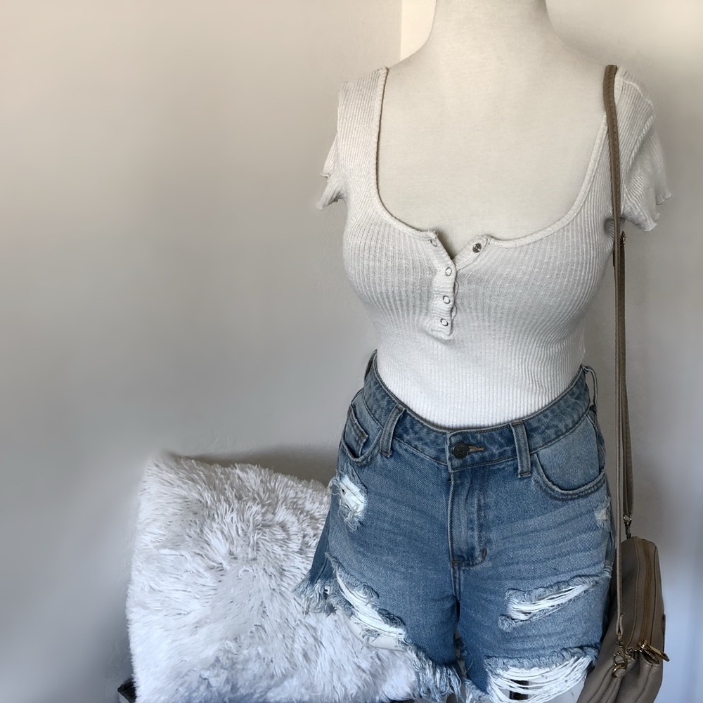 Button down bodysuit.